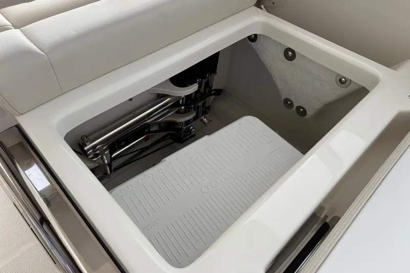 Slide: The Image of Storage compartment of 2026 Sailfish 276 DC boat, showcasing interior design and functionality. - 21