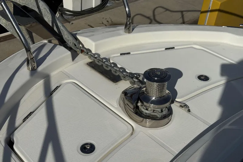 Slide: The Image of Anchor winch on 2020 Beneteau Monte Carlo 52 yacht deck. - 38