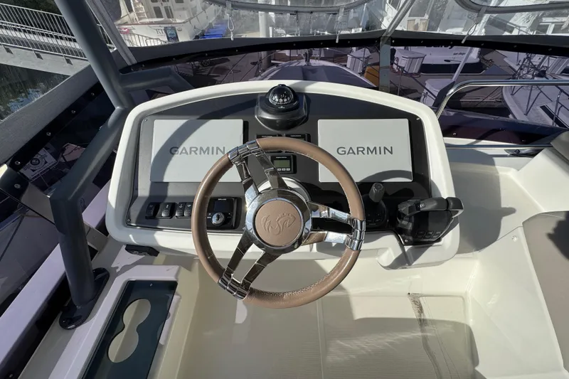 Slide: The Image of Cockpit of 2020 Beneteau Monte Carlo 52 with Garmin navigation system. - 45