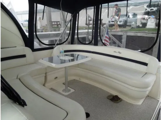 Slide: The Image of Engine compartment of a 2006 Sea Ray 44 Sundancer boat. - 21