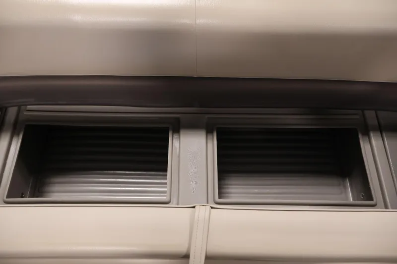 Slide: The Image of Storage compartments on 2023 Sun Tracker Party Barge 18 DLX boat. - 16