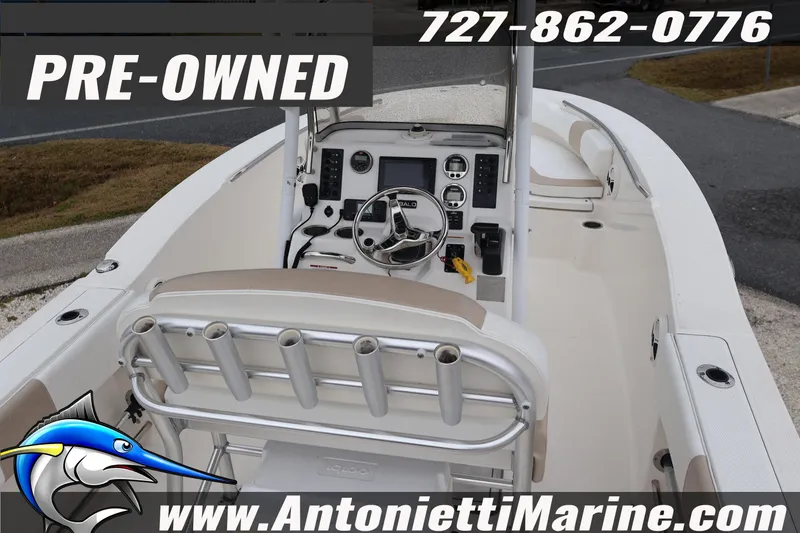 Slide: The Image of Pre-owned 2017 Robalo R200 Center Console boat interior at Antonietti Marine. - 26