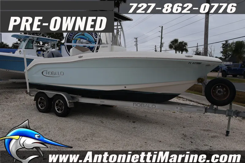 Slide: The Image of Pre-owned 2017 Robalo R200 Center Console boat on trailer at Antonietti Marine. - 4