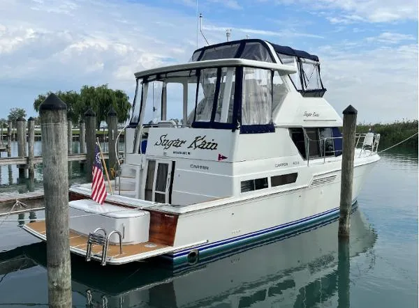 Slide: The Image of Carver Yachts 400 Cockpit Motor Yacht 1996 - 0