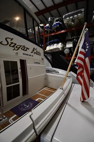 Slide: The Image of Carver Yachts 400 Cockpit Motor Yacht 1996 - 7