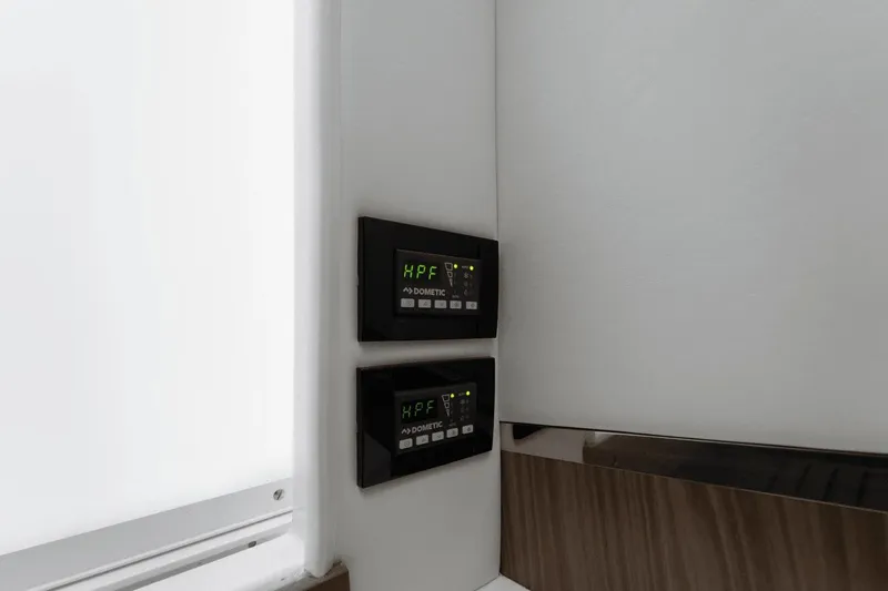 Slide: The Image of Skylight view from 2026 Cruisers Yachts 50 GLS, showcasing modern interior design. - 25