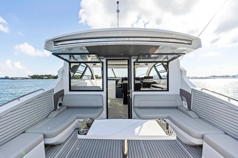 Slide: The Image of Control panels inside 2026 Cruisers Yachts 50 GLS, featuring modern design and technology. - 42