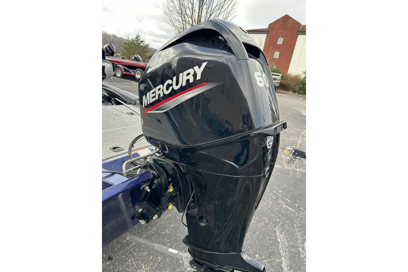 Slide: The Image of Bass Tracker Pro 17 boat with Mercury 60 outboard motor, 2021 model. - 3