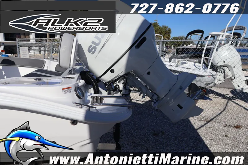 Slide: The Image of 2026 ALK2 Powerboats 23 CRX with Suzuki outboard motor at Antonietti Marine. - 4