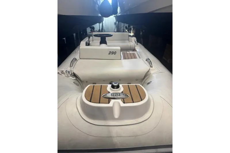 Slide: The Image of 2023 AB Inflatables ABJET 290 boat with sleek design and modern features. - 12