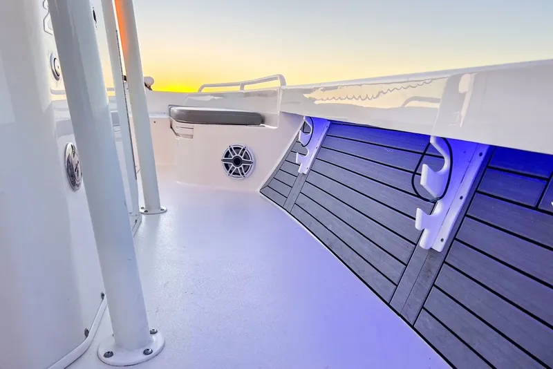 Slide: The Image of Interior of 2024 Pathfinder 2600 TRS with blue lighting. - 42