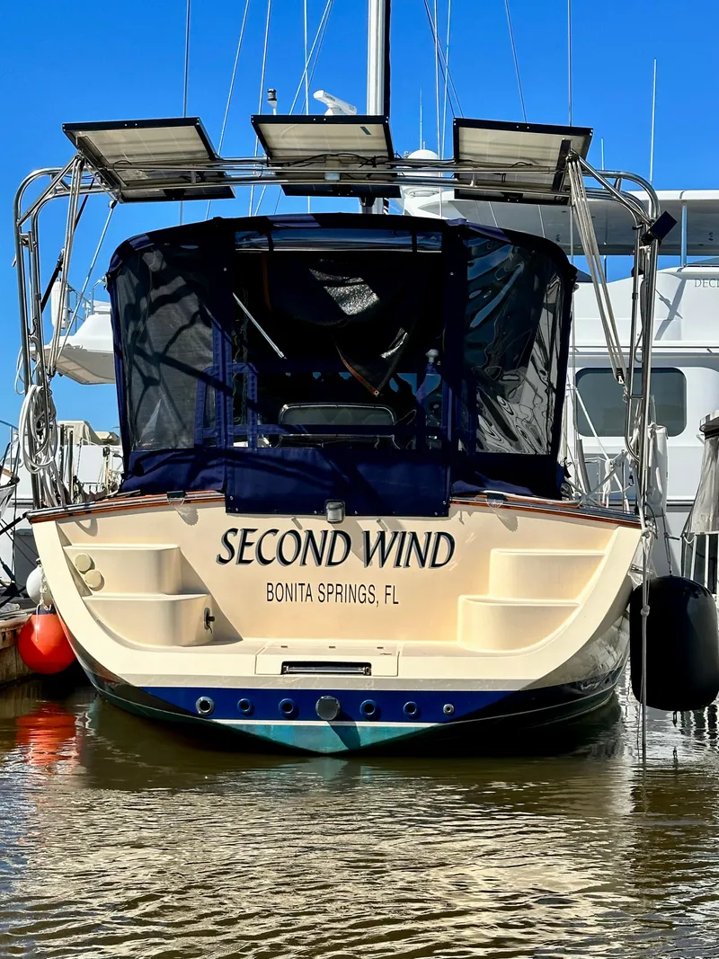 Slide: The Image of 2006 Island Packet 440 sailboat docked in Bonita Springs. - 2