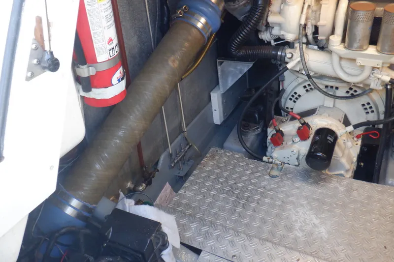 Slide: The Image of Bathroom interior of 2001 Linssen DS 45 yacht with shower and toilet. - 57