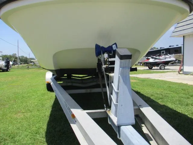 Slide: The Image of Everglades 250 Center Console boat on trailer, year 2002. - 4
