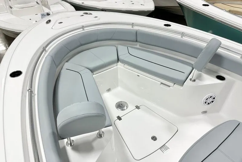 Slide: The Image of 2026 Sportsman Heritage 231 Center Console boat with spacious seating and sleek design. - 8