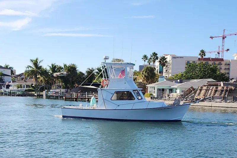 Slide: The Image of Crusader Boats 34 Commercial Flybridge 1984 - 8