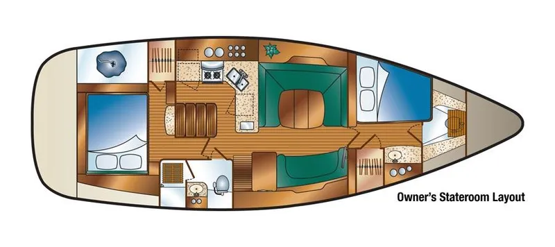 Slide: The Image of Hunter 41 Deck Salon 2005 - 5