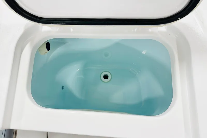 Slide: The Image of Livewell compartment in 2026 Sportsman Open 282 Center Console boat. - 17