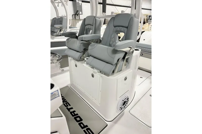 Slide: The Image of 2026 Sportsman Open 282 Center Console with luxurious seating and modern design. - 5