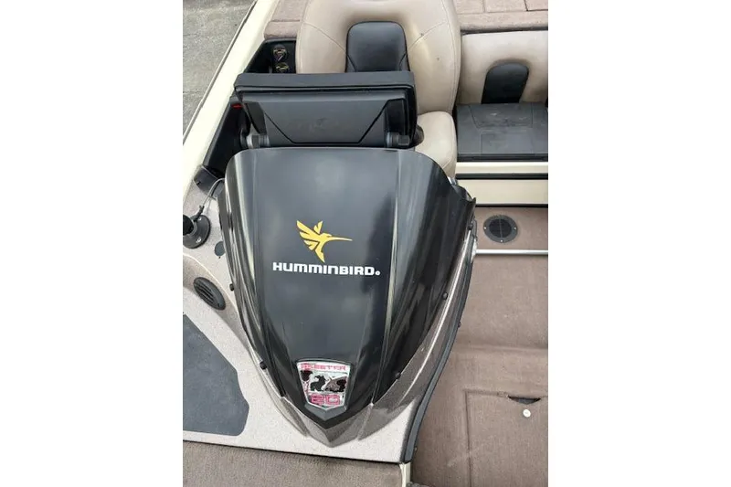 Slide: The Image of 2011 Skeeter FX20 boat with Humminbird electronics on deck. - 4