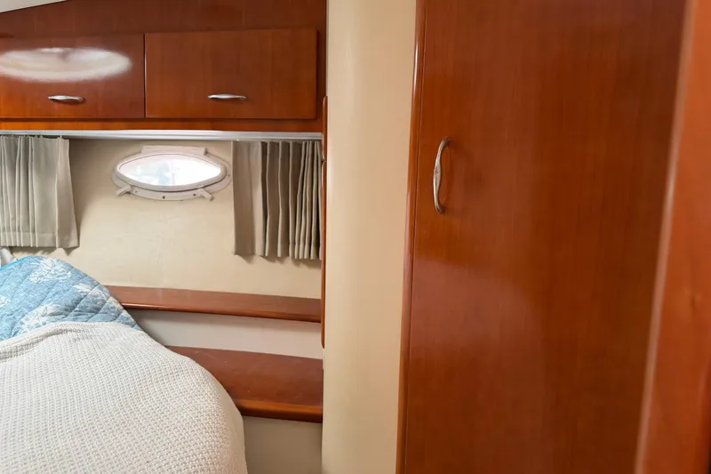 Slide: The Image of Control panel and switches inside a 2003 Carver 360 Sport Sedan yacht interior. - 27