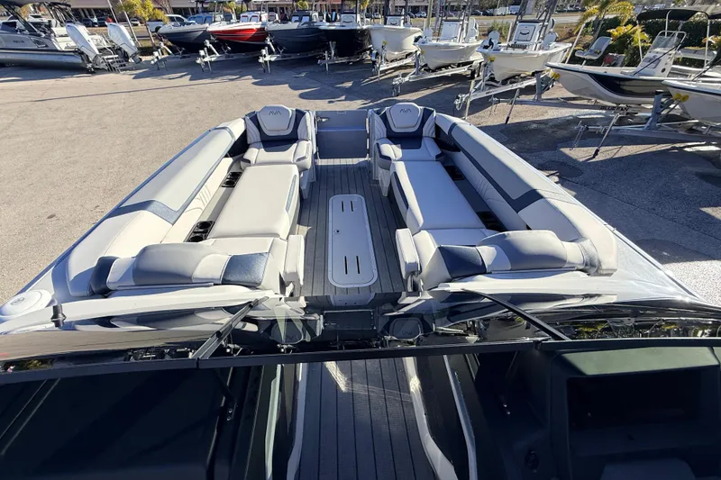 Slide: The Image of 2026 Avalon Excalibur Windshield Quad Lounger with luxurious seating and modern design. - 19