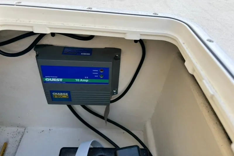 Slide: The Image of Battery charger in 2008 Parker 2320 SL Sport Cabin boat compartment. - 20