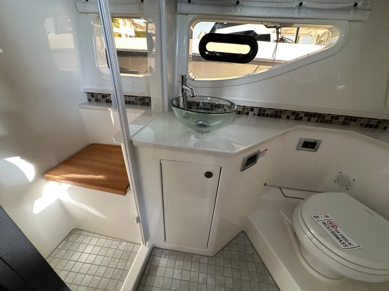 Slide: The Image of seperate shower stall ans bowl sink - 32