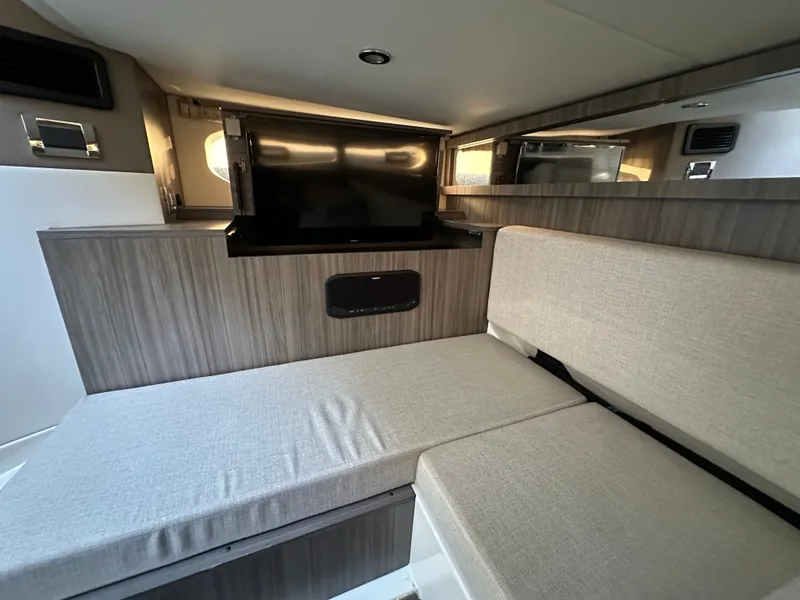 Slide: The Image of flip up flatscreen tv in aft cabin area - 41