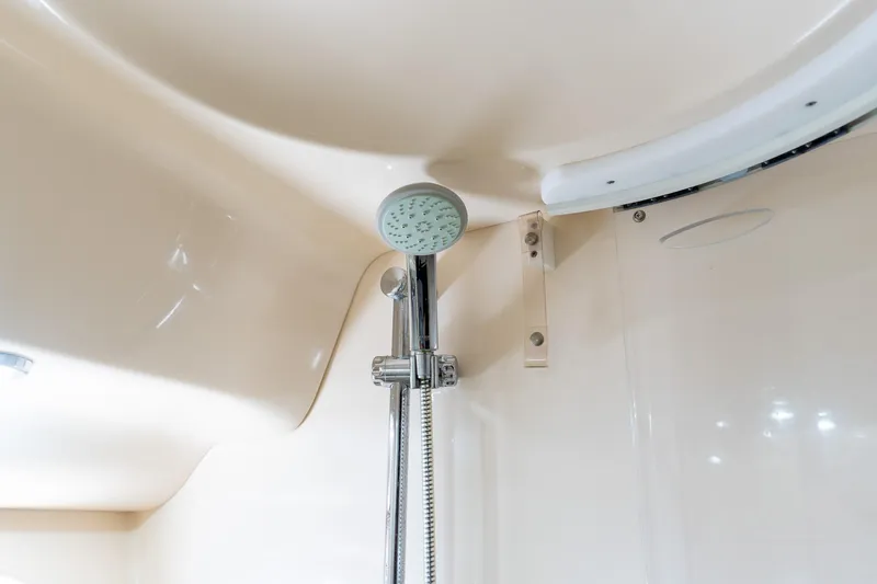 Slide: The Image of Shower area in 2008 Sea Ray 520 Sedan Bridge yacht, featuring modern fixtures. - 23