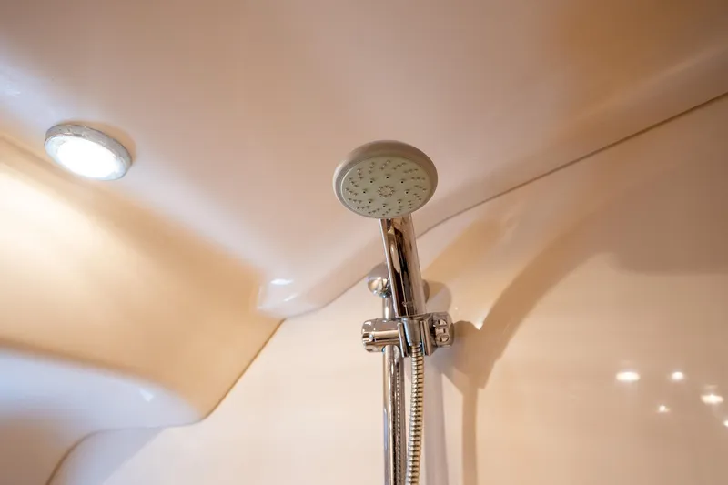 Slide: The Image of Shower area in 2008 Sea Ray 520 Sedan Bridge yacht, featuring modern fixtures. - 30