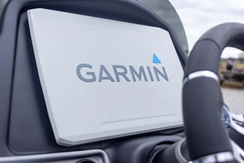 Slide: The Image of Garmin display on 2023 Caymas CX 21 PRO boat dashboard, close-up view. - 39