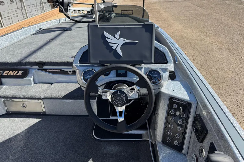 Slide: The Image of Interior view of Phoenix 921 Elite X boat, model year 2026. - 8