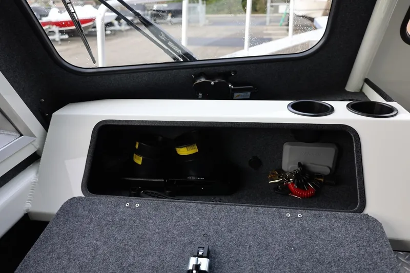 Slide: The Image of Interior storage compartment of 2026 Thunder Jet 26 Alexis Pro XL boat. - 38