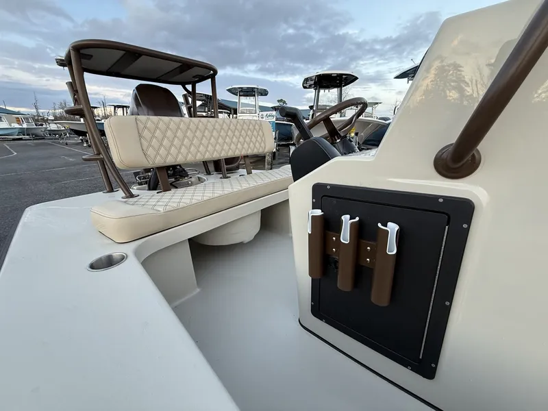 Slide: The Image of Xplor Delta 18CC GUIDE SERIES 2026 with cushioned seats and rod holders. - 12