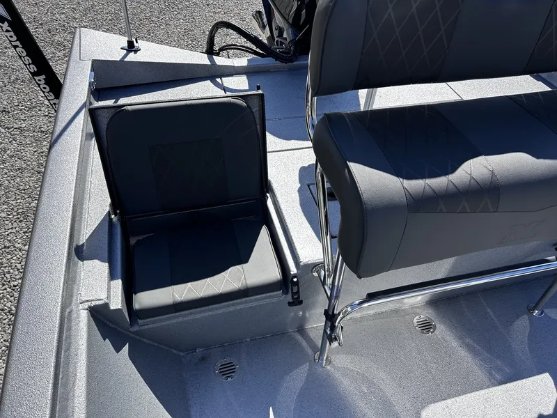 Slide: The Image of 2026 Xpress H20B Bay boat seating and flooring. - 8