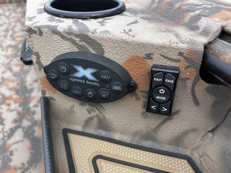 Slide: The Image of Control panel of Xpress Hyper-Lift Duck Boat Series X18DB, 2026. - 11