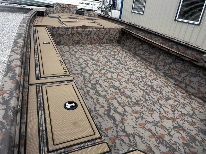 Slide: The Image of 2026 Xpress Hyper-Lift Duck Boat X18DB with camouflage pattern. - 6