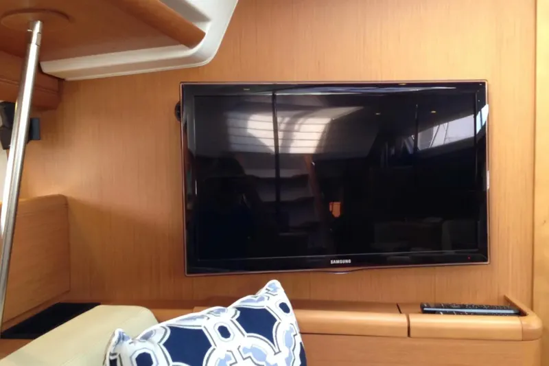 Slide: The Image of Samsung TV in the interior of a 2011 Jeanneau 57 yacht. - 38