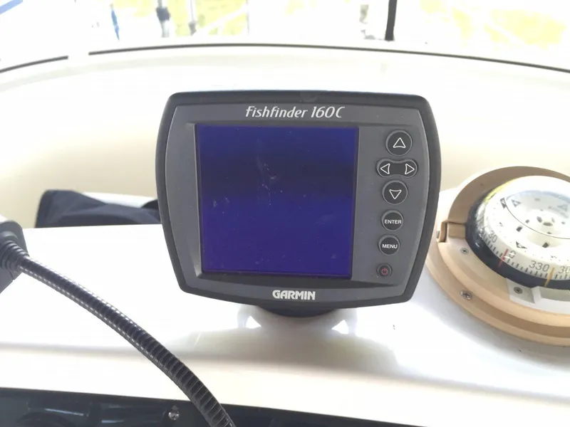 Slide: The Image of Garmin Fishfinder 160C on 1998 Silverton 372 Motor Yacht. - 13