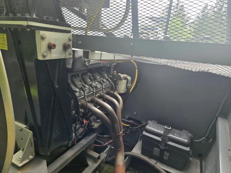 Slide: The Image of Engine compartment of a 2022 Duck Water Boats Airboat 23. - 13