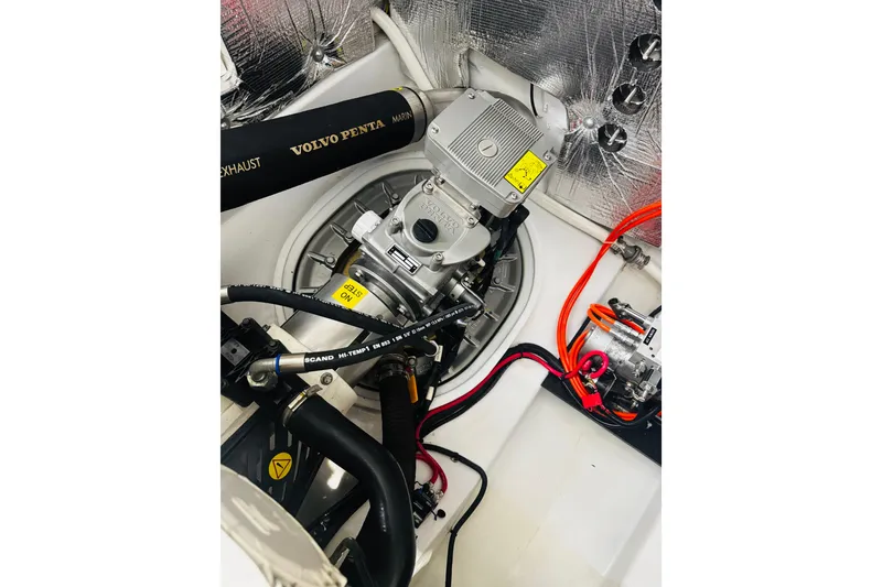 Slide: The Image of Engine compartment of a 2018 MJM 40z with Volvo Penta components. - 45