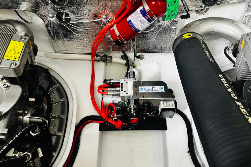 Slide: The Image of Engine room of 2018 MJM 40z with SeaLift system and fire extinguisher. - 50