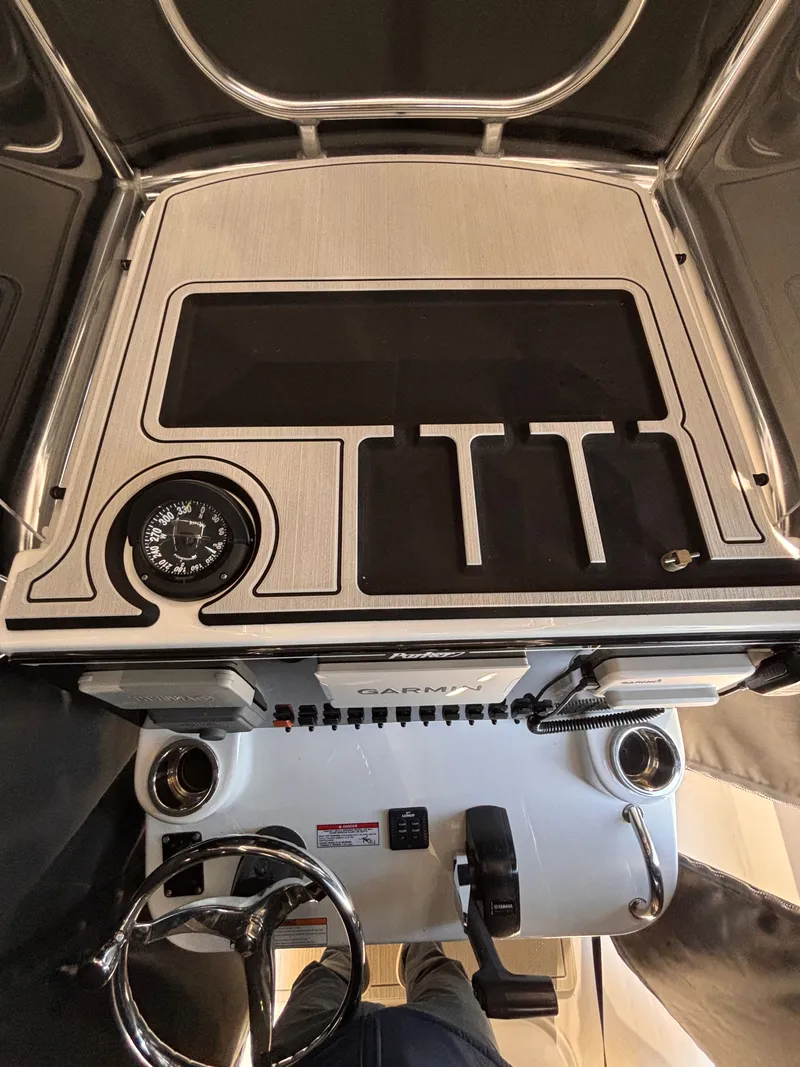 Slide: The Image of Dashboard of Parker 23 Special Edition boat, year 2025. - 3