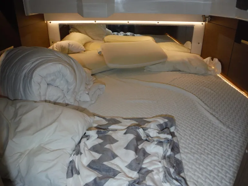 Slide: The Image of Cozy cabin bed in 2023 Jeanneau Leader 10.5 WA Series 2 boat. - 30
