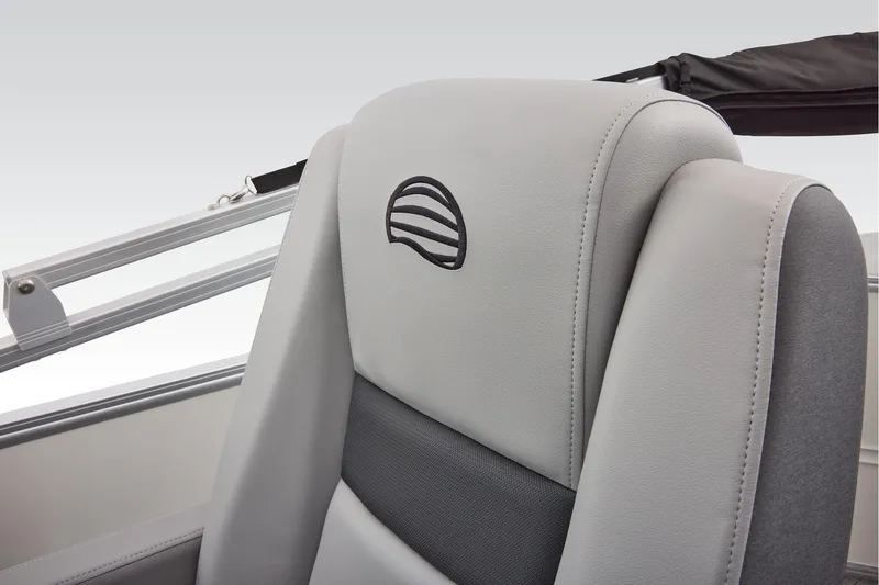 Slide: The Image of Manufacturer Provided Image: 2026 Sun Tracker Party Barge 20 DLX, featuring a sleek, modern seat design. - 40