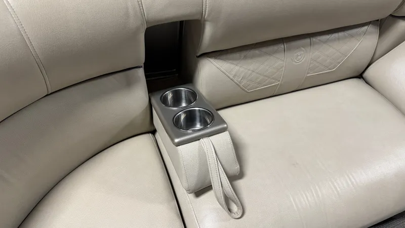 Slide: The Image of Beige leather seat with cup holders in Premier 270 S-Series 2017. - 10
