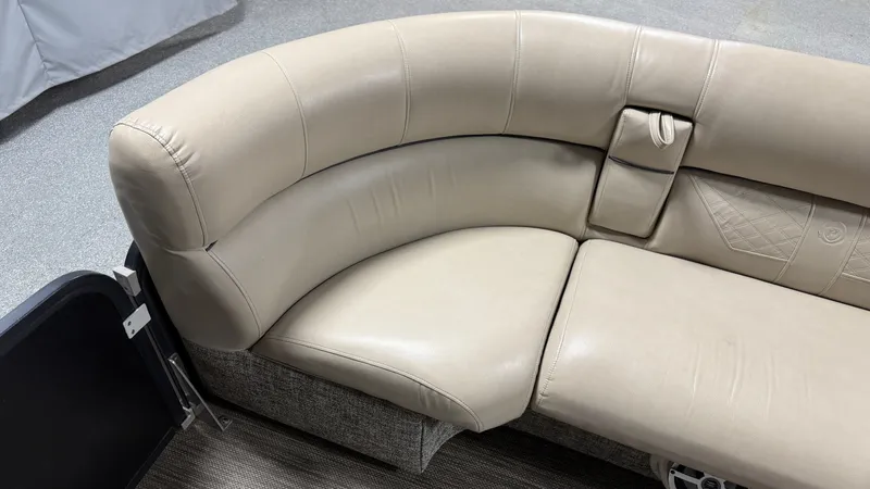 Slide: The Image of Beige leather seating in Premier 270 S-Series 2017 boat. - 11