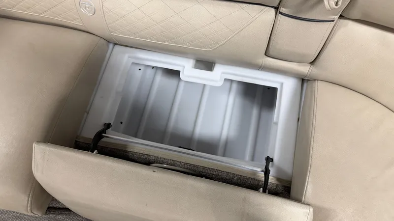 Slide: The Image of Premier 270 S-Series 2017 seat with open storage compartment. - 25