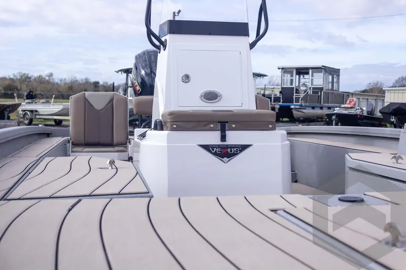 Slide: The Image of 2026 Vexus ACX 2150 boat interior with sleek design and modern features. - 17